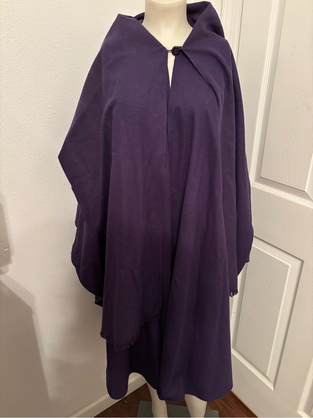 Vintage Mademoiselle wool blend cape
